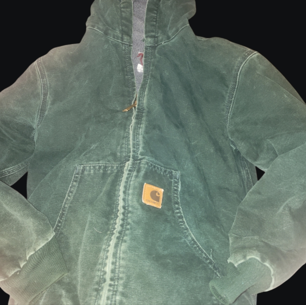 Vintage youth coat with hoodie